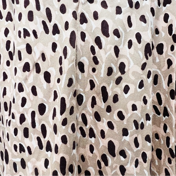 ANTHROPOLOGIE High-Rise Ankle Leopard Pleated Wide Leg Trouser Pants Sma… - Picture 10 of 16